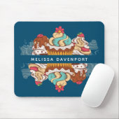 レトロスタイルカップケーズスイートデザート マウスパッド (マウス)