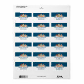 レトロスタイルカップケーズスイートデザート ラベル (フルシート)