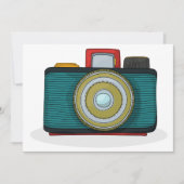 レトロスタイルカメラ招待状 招待状 (正面)