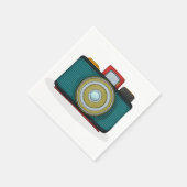 レトロスタイルカメラ紙ナプキンス スタンダードカクテルナプキン (角)