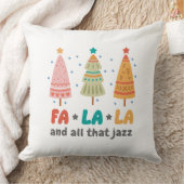 レトロスタイルクリスマスツリーズ クッション (ブランケット)