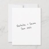 レトロスタイルグリーティングカード 招待状 (裏面)