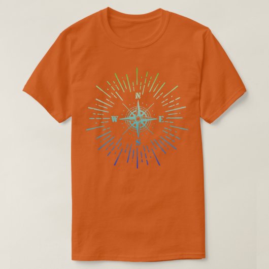 レトロスタイルコンパス Tシャツ (デザイン正面)