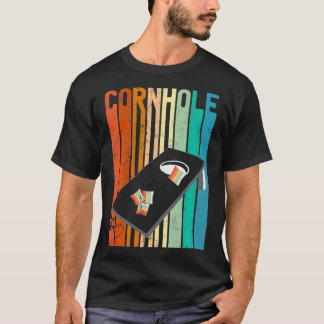レトロスタイルコーンホールボードゲームギフトコーンホおもしろいール Tシャツ