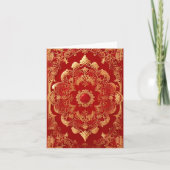 レトロスタイルゴールデンレッド カード (正面)