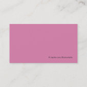 レトロスタイルサロンエステティシャン名刺 名刺 (裏面)