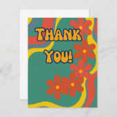 レトロスタイルサンキューカード サンキューカード (正面/裏面)