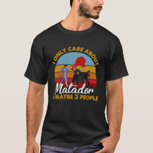 レトロスタイルサンセットマタドールブルファイヤー Tシャツ