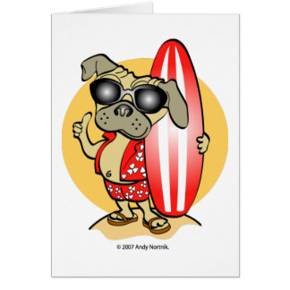 レトロスタイルサーフィンのPUGカード