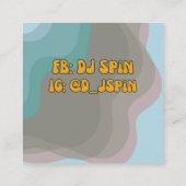 レトロスタイルスクエアビジネスカード スクエア名刺 (裏面)