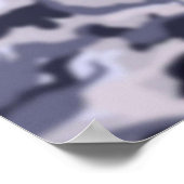 レトロスタイルスノーボードアート ポスター (角)