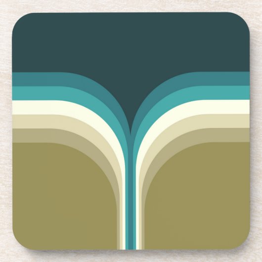 レトロスタイルダブルアーチ装飾 コースター (正面)