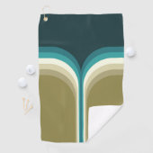 レトロスタイルダブルアーチ装飾 ゴルフタオル (インサイチュ)