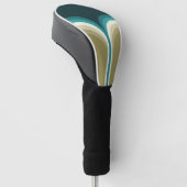 レトロスタイルダブルアーチ装飾 ゴルフヘッドカバー (アングル)