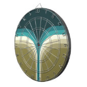 レトロスタイルダブルアーチ装飾 ダーツボード (正面右)