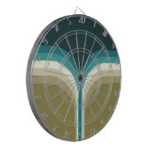 レトロスタイルダブルアーチ装飾 ダーツボード (正面左)