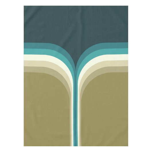 レトロスタイルダブルアーチ装飾 テーブルクロス (正面)