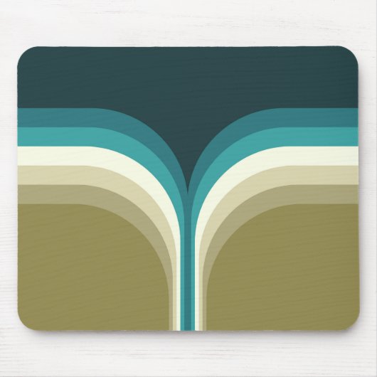 レトロスタイルダブルアーチ装飾 マウスパッド (正面)