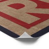 レトロスタイルデザイン ポスター (角)