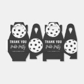 レトロスタイルネオンブラックをテーマにしたピックボール誕生日 フェイバーボックス (折り畳みなし)