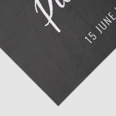 レトロスタイルネオンブラックをテーマにしたピックボール誕生日 薄葉紙 (詳細)