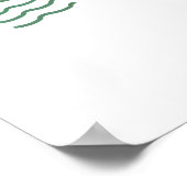 レトロスタイルハワイシルエット ポスター (角)