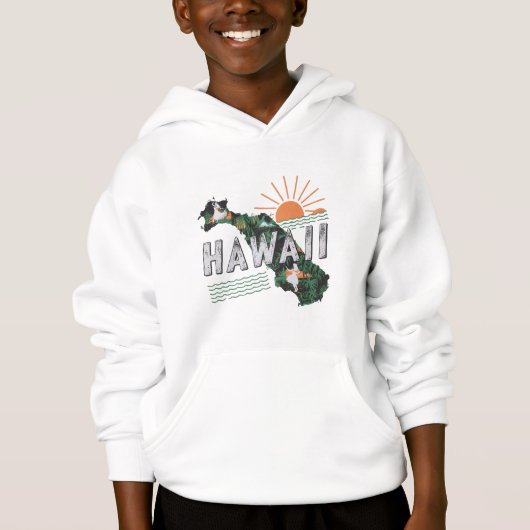 レトロスタイルハワイトシルエットキッズ (正面)