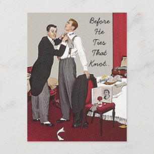 レトロスタイルバチュラーパーティ招待状発表 招待状