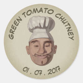 レトロスタイルパーソナライズされたJARラベル ラウンドシール