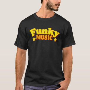 レトロスタイルファンキー音楽ヴィンテージ踊り80sファンク tシャツ