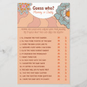 レトロスタイルフロバーベビーシャワーゲーム (正面)