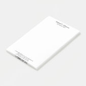 レトロスタイルプレエレガントインシンプルホワイト ポストイット (アングル)