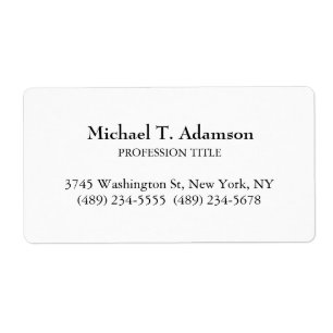 レトロスタイルプレエレガントインシンプルホワイト ラベル