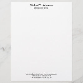 レトロスタイルプレエレガントインシンプルホワイト レターヘッド