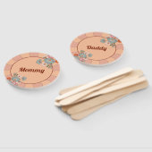 レトロスタイルベビーシャワーママ&ダディーゲームファン ハンドファン (組立なし)