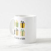 レトロスタイルホリデーギフトカスタマイズ可能なクリスマス コーヒーマグカップ (正面左)