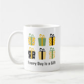 レトロスタイルホリデーギフトカスタマイズ可能なクリスマス コーヒーマグカップ (左)