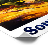 レトロスタイルメキシコ旅行ポスター ポスター (角)