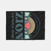 レトロスタイルユタシオンナショナルパーク フリースブランケット (正面(横))