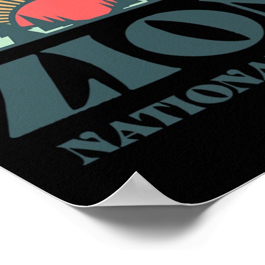 レトロスタイルユタシオンナショナルパーク ポスター (角)