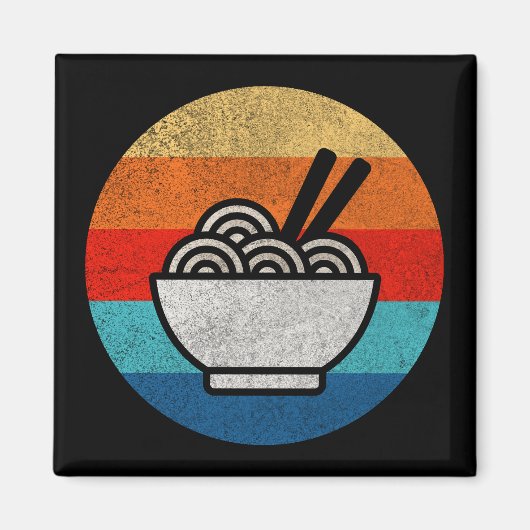 レトロスタイルラーメン マグネット (正面)