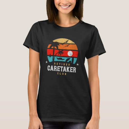 レトロスタイルリタイアギャグアイディア退職したケータク Tシャツ (正面)
