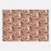 レトロスタイルレディ ラッピングペーパーシート (正面3)