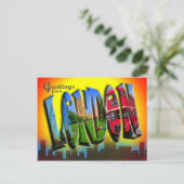 レトロスタイルロンドンポストカード ポストカード (スタンド正面)