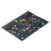 レトロスタイルワイルドフラワーノート,フローラ,自然 ノートブック (左側)