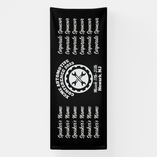 レトロスタイル会車の議 横断幕 (縦)