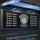 レトロスタイル会車の議 横断幕