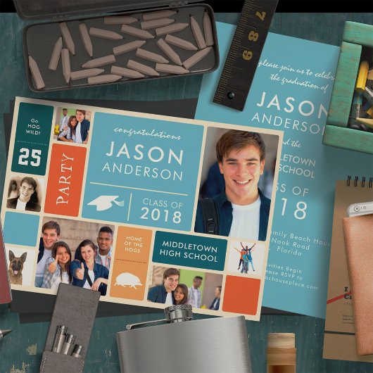 レトロスタイル卒業党 招待状