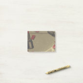 レトロスタイル口紅 ポストイット (デスク上)