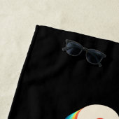 レトロスタイル土曜日の夜は大丈夫 ビーチタオル (インサイチュ)